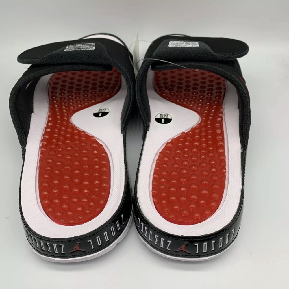 Air Jordan XI Bred Jumpman Hydro Slides Size 8-13 - Picture 3 of 6